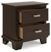 Covetown King Panel Bed, Dresser, Mirror and Nightstand