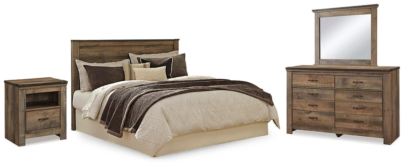 Trinell King/California King Panel Headboard, Dresser, Mirror and Nightstand
