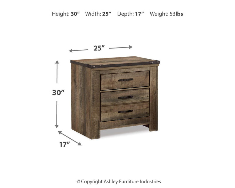 Trinell King Panel Bed, Dresser, Mirror and 2 Nightstands