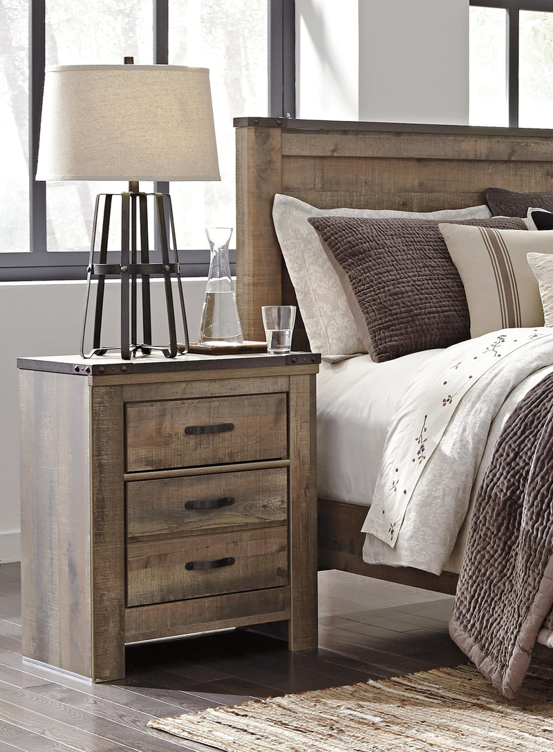Trinell King Panel Bed, Dresser, Mirror and Nightstand