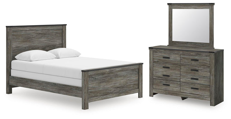 Frandern Queen Panel Bed, Dresser and Mirror