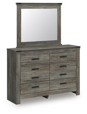 Frandern Twin Bookcase Bed, Dresser and Mirror