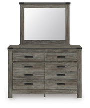 Frandern Full Bookcase Bed with Storage, Dresser and Mirror