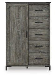 Frandern Queen Panel Bed, Dresser, Mirror, Chest and 2 Nightstands