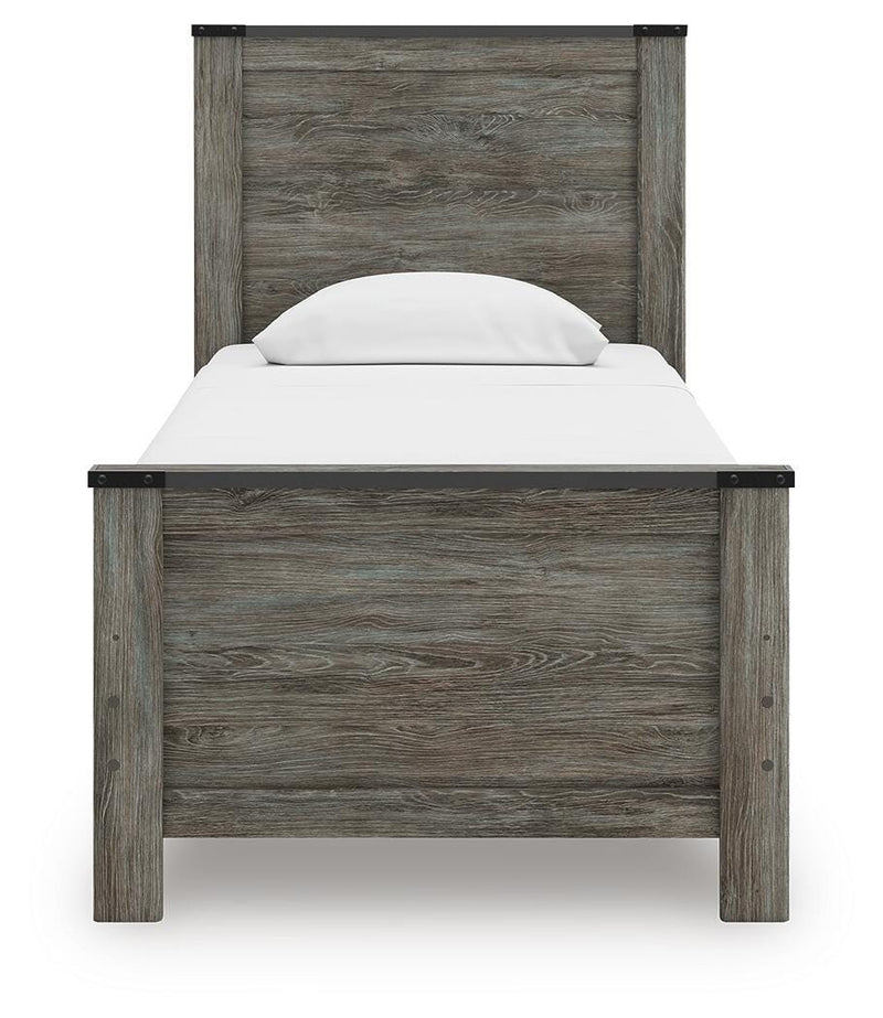 Frandern Twin Panel Bed, Dresser and Mirror