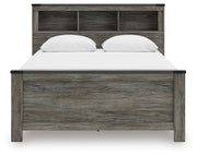 Frandern Queen Bookcase Bed, Dresser and Mirror