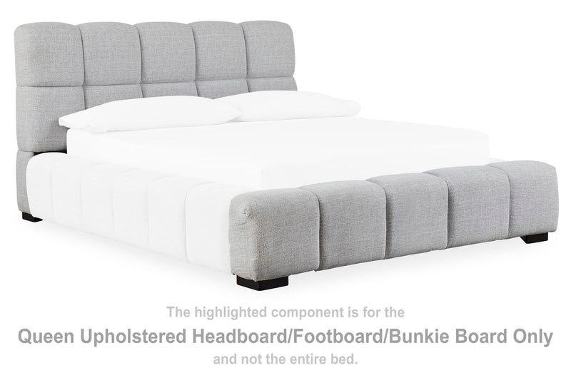 Grendusk Queen Upholstered Headboard/Footboard/Bunkie Board