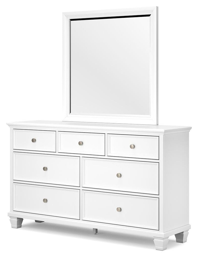 Fortman Queen Panel Bed, Dresser, Mirror and 2 Nightstands