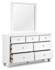 Fortman Queen Panel Bed, Dresser, Mirror and 2 Nightstands