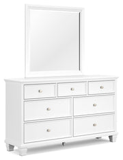 Fortman King Panel Bed, Dresser, Mirror, Chest and 2 Nightstands