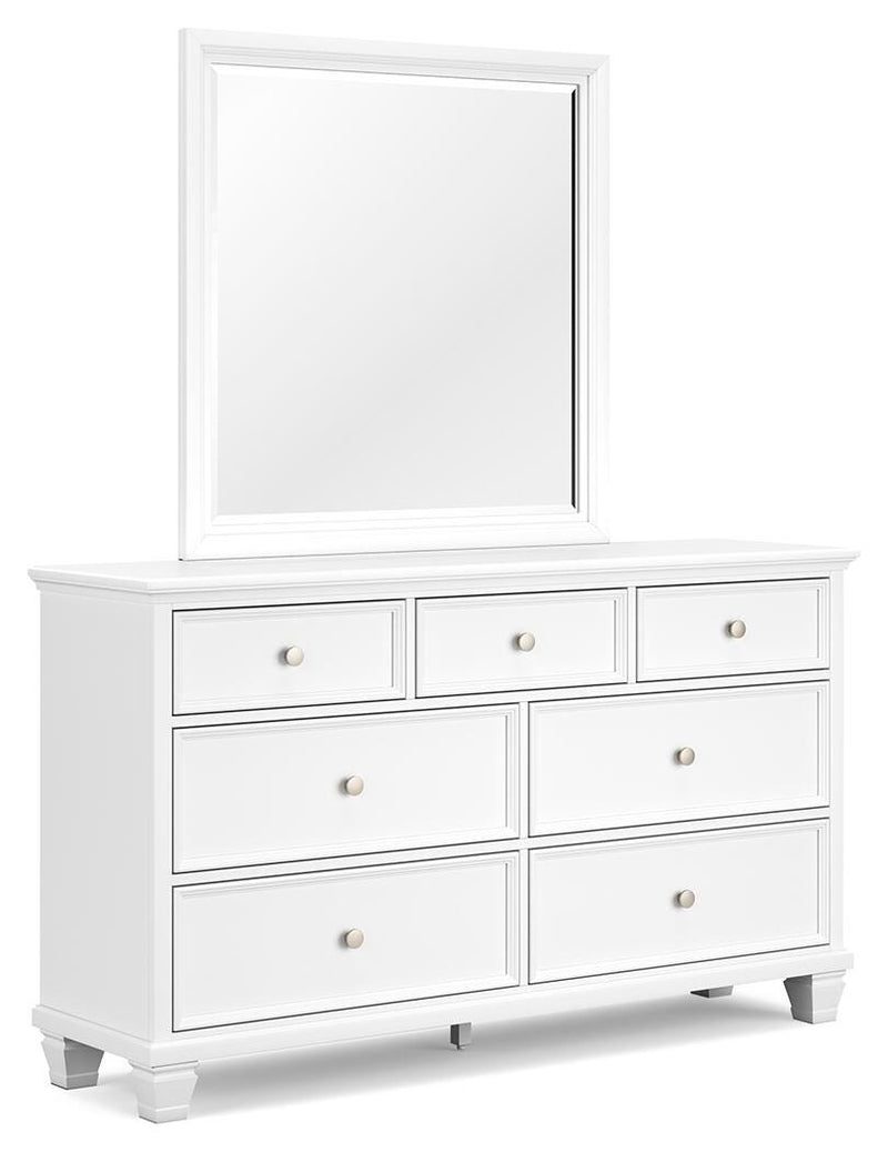 Fortman King Panel Bed, Dresser, Mirror, Chest and 2 Nightstands