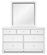 Fortman Queen Panel Bed, Dresser, Mirror and 2 Nightstands
