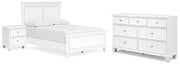 Fortman Full Panel Bed, Dresser and Nightstand