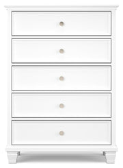 Fortman King Panel Bed, Dresser, Mirror, Chest and Nightstand