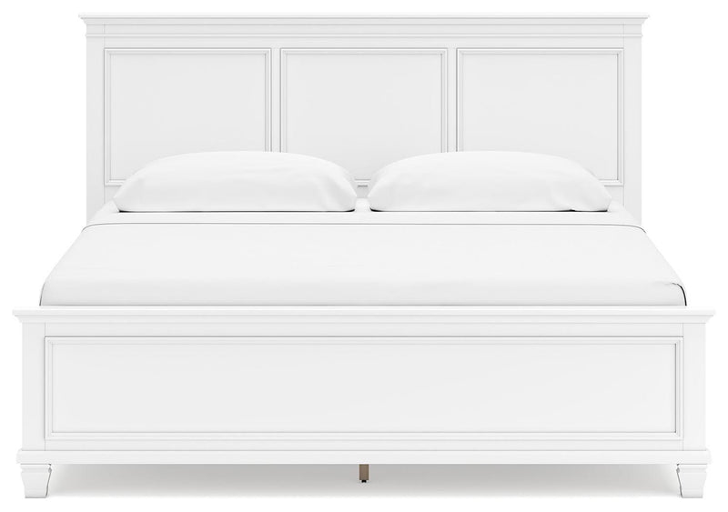 Fortman King Panel Bed, Dresser, Mirror and Nightstand