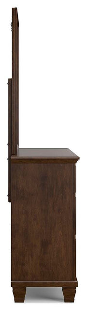 Danabrin Queen Panel Bed, Dresser, Mirror and Nightstand