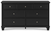 Lanolee California King Panel Bed, Dresser, Chest and 2 Nightstands