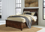 Porter Queen Sleigh Storage Bed, Dresser and Mirror