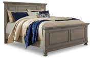 Lettner King Panel Bed, Dresser, Mirror, Chest and 2 Nightstands