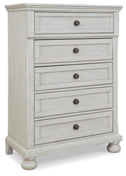 Robbinsdale Full Sleigh Storage Bed, Chest and Nightstand