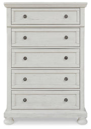 Robbinsdale King Panel Bed, Dresser, Mirror, Chest and 2 Nightstands