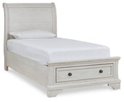 Robbinsdale Twin Storage Bed, Dresser, Mirror and Nightstand