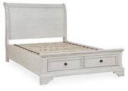 Robbinsdale Full Sleigh Storage Bed, Chest and Nightstand