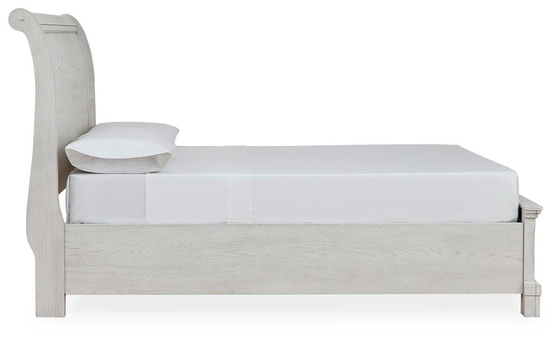 Robbinsdale Full Storage Bed and Nightstand