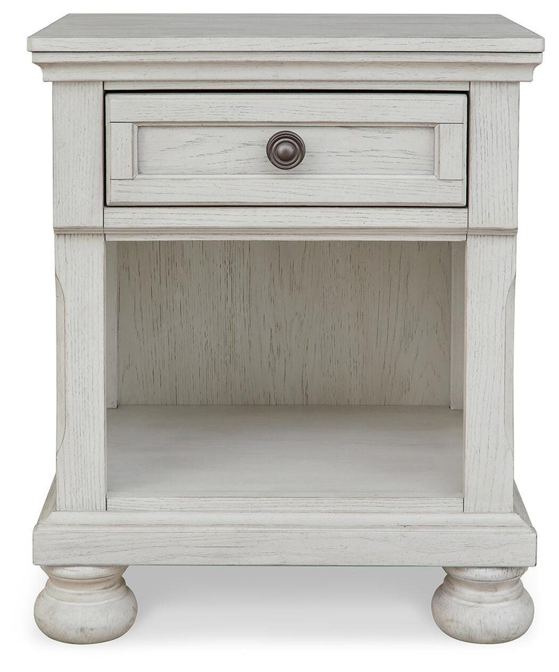 Robbinsdale Twin Storage Bed, Dresser, Mirror and Nightstand