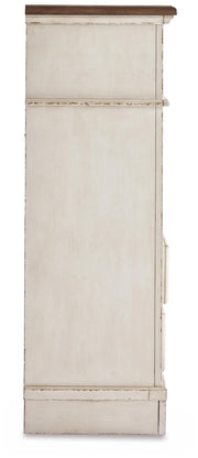 Realyn Queen Panel Bed, Dresser, Mirror, Chest and Nightstand