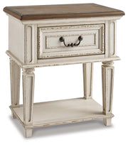 Realyn Twin Panel Bed, Dresser, Mirror and Nightstand