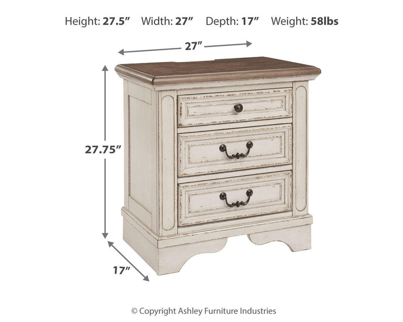Realyn Dresser and 2 Nightstands