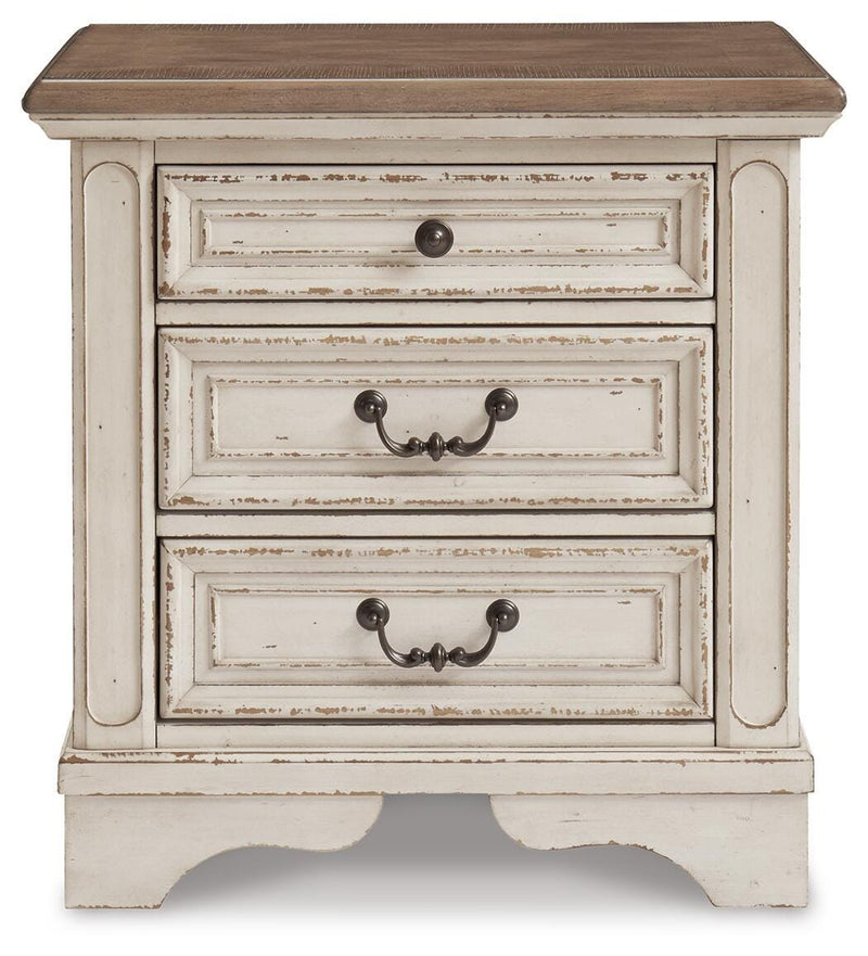 Realyn Twin Day Bed with Storage, Dresser, Mirror and Nightstand