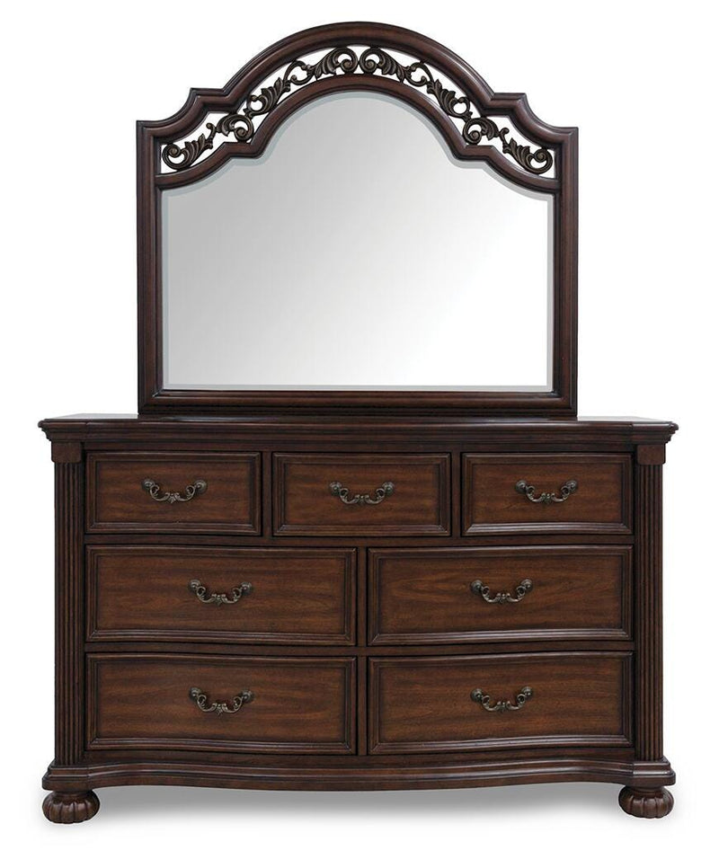 Lavinton Queen Poster Bed, Dresser and Mirror