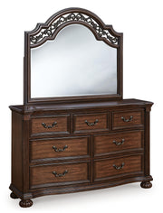 Lavinton King Poster Bed, Dresser, Mirror and Nightstand