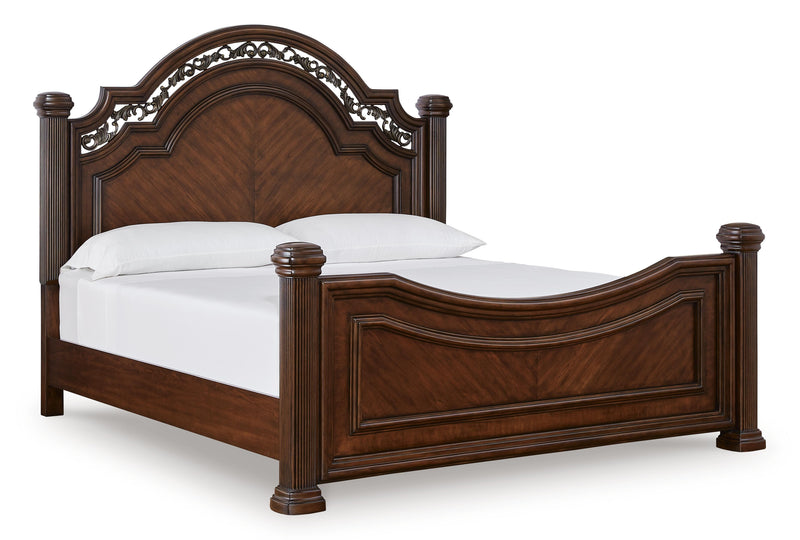 Lavinton Queen Poster Bed, Dresser, Mirror and Nightstand