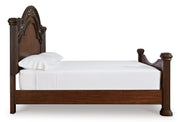 Lavinton Queen Poster Bed, Dresser, Mirror and Nightstand