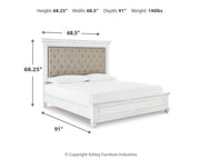 Kanwyn Queen Bed with Mirrored Dresser