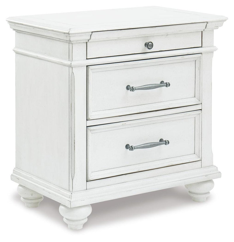 Kanwyn Queen Panel Storage Bed, Dresser, Mirror and Nightstand