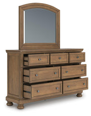 Feddinger Queen Sleigh Bed, Dresser, Mirror, Chest and Nightstand