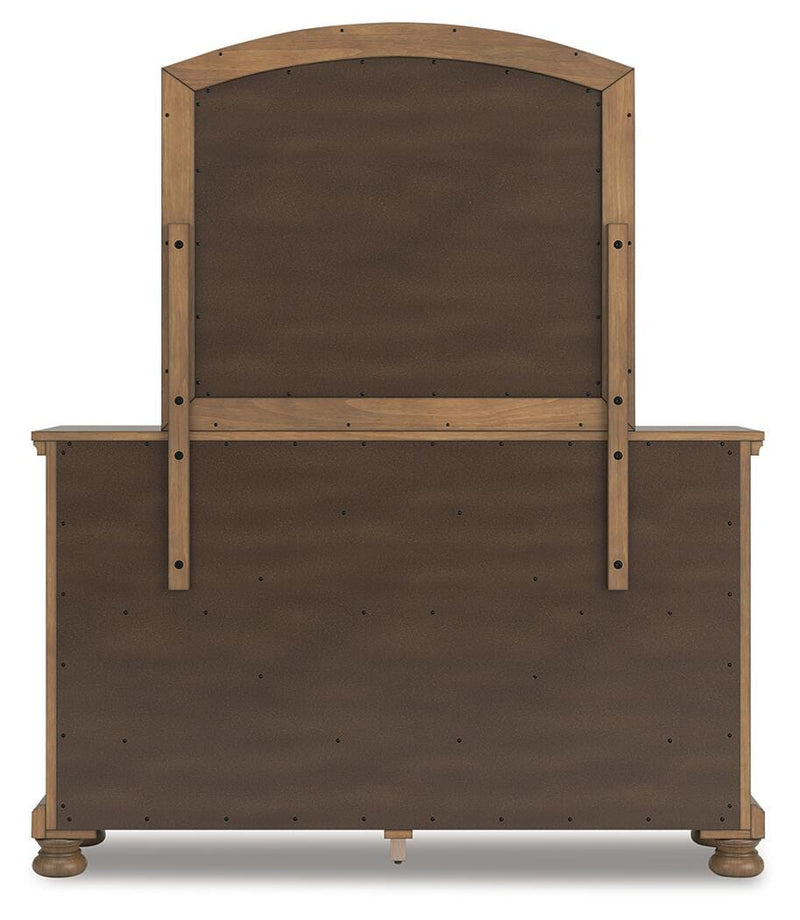 Feddinger Queen Panel Bed, Dresser, Mirror, Chest and Nightstand