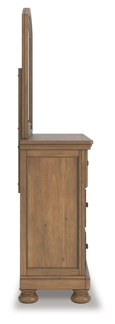 Feddinger Queen Panel Bed, Dresser and Mirror