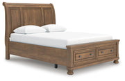 Feddinger Queen Sleigh Storage Bed, Dresser and Mirror