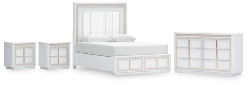 Chalanna Queen Storage Bed, Dresser and 2 Nightstands