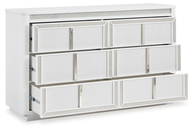 Chalanna Queen Storage Bed, Dresser and 2 Nightstands