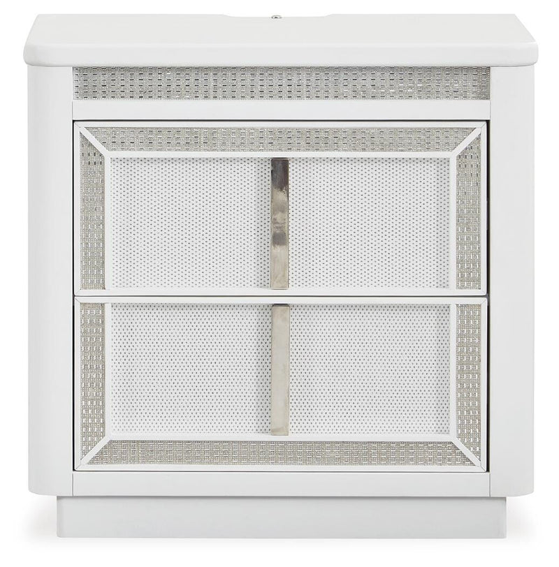 Chalanna Queen Panel Storage Bed and Nightstand