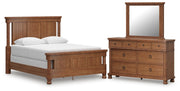 Rowlenstown Queen Poster Bed, Dresser and Mirror