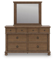 Rowlenstown Queen Poster Bed, Dresser and Mirror