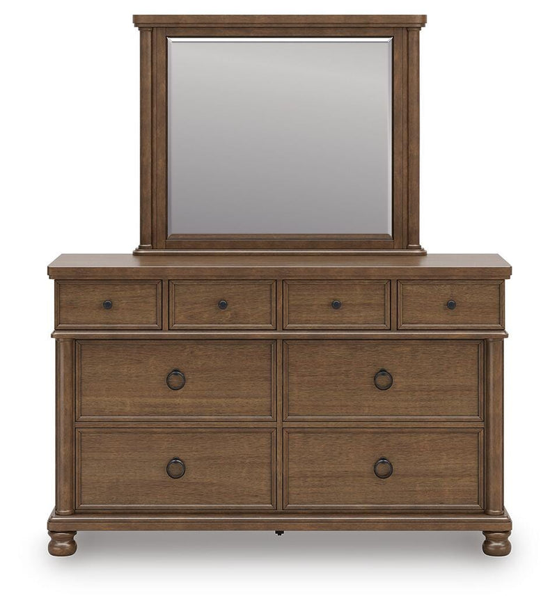 Rowlenstown Queen Poster Bed, Dresser and Mirror