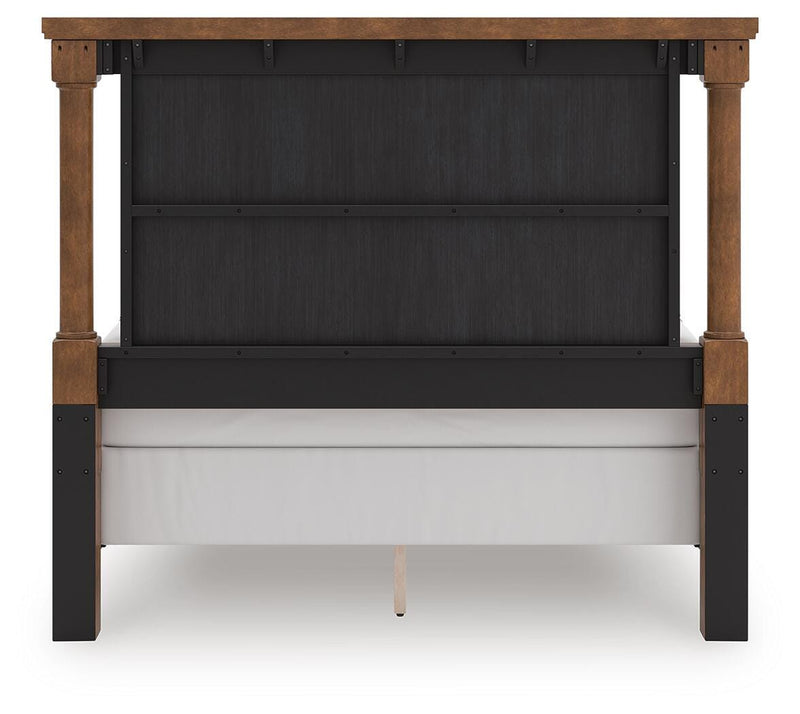 Rowlenstown Queen Poster Bed, Dresser and Mirror